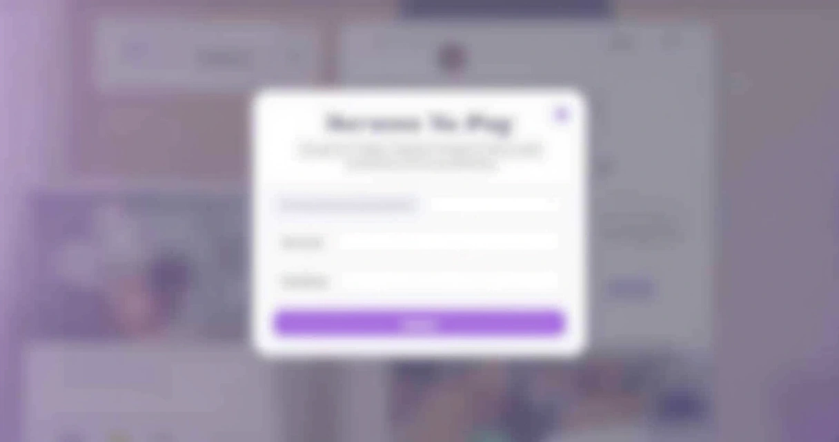 Minimal survey prompt modal on app screen 