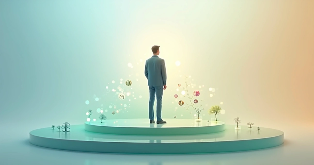 Figura humana com camadas de valor e desenvolvimento 