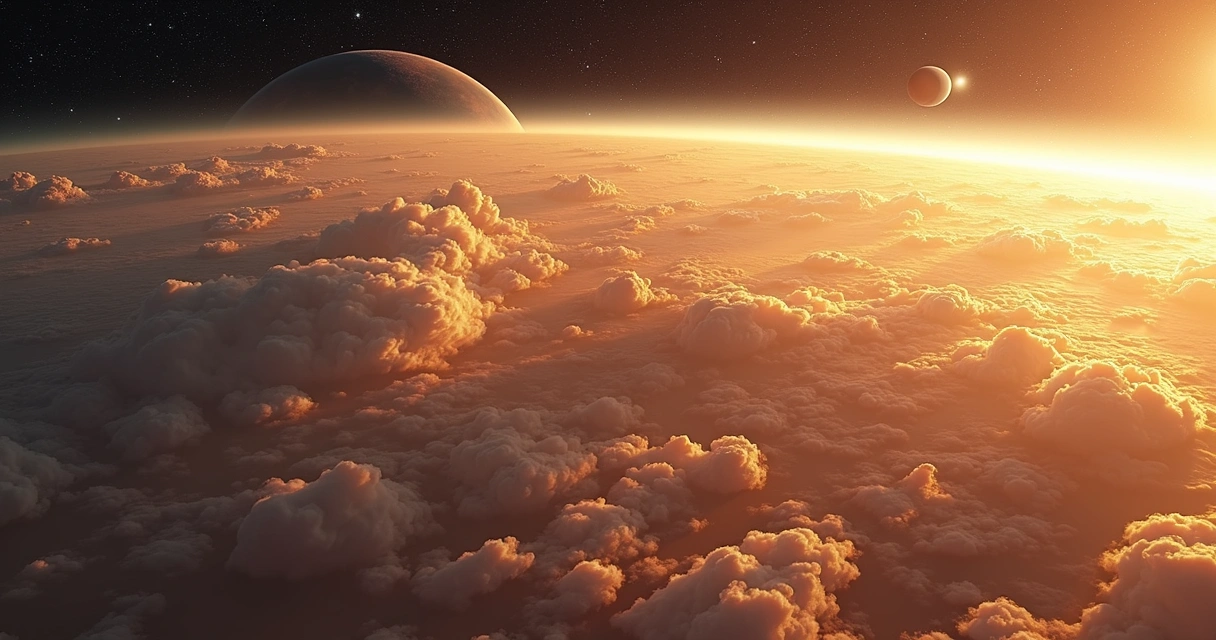 Diagrama das camadas das nuvens venusianas e suas composições 