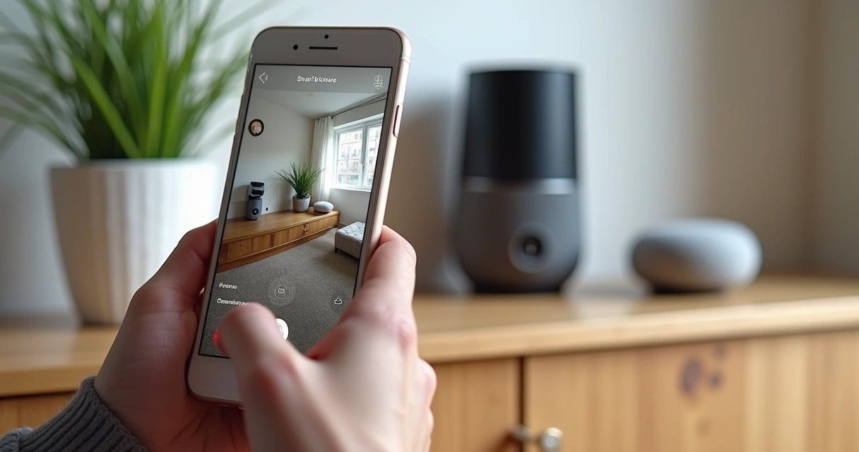 Câmera controlada por assistente virtual