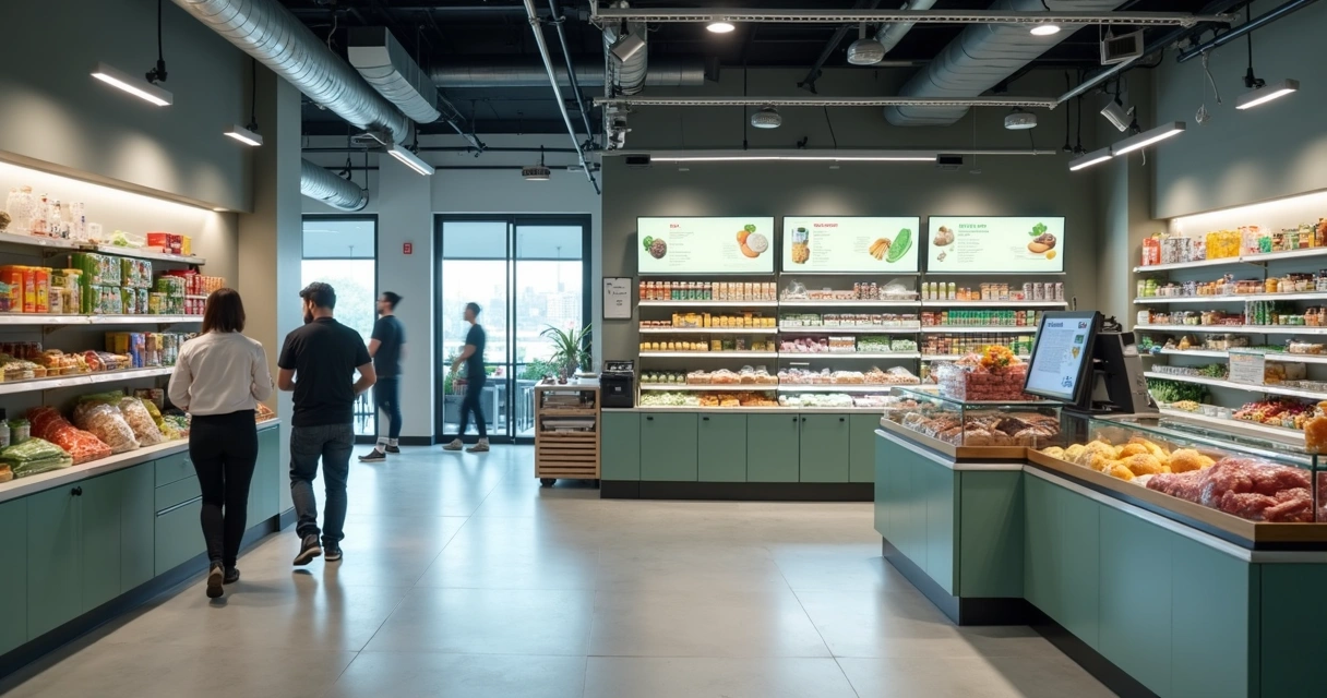 Câmera voltada para mini mercado corporativo 