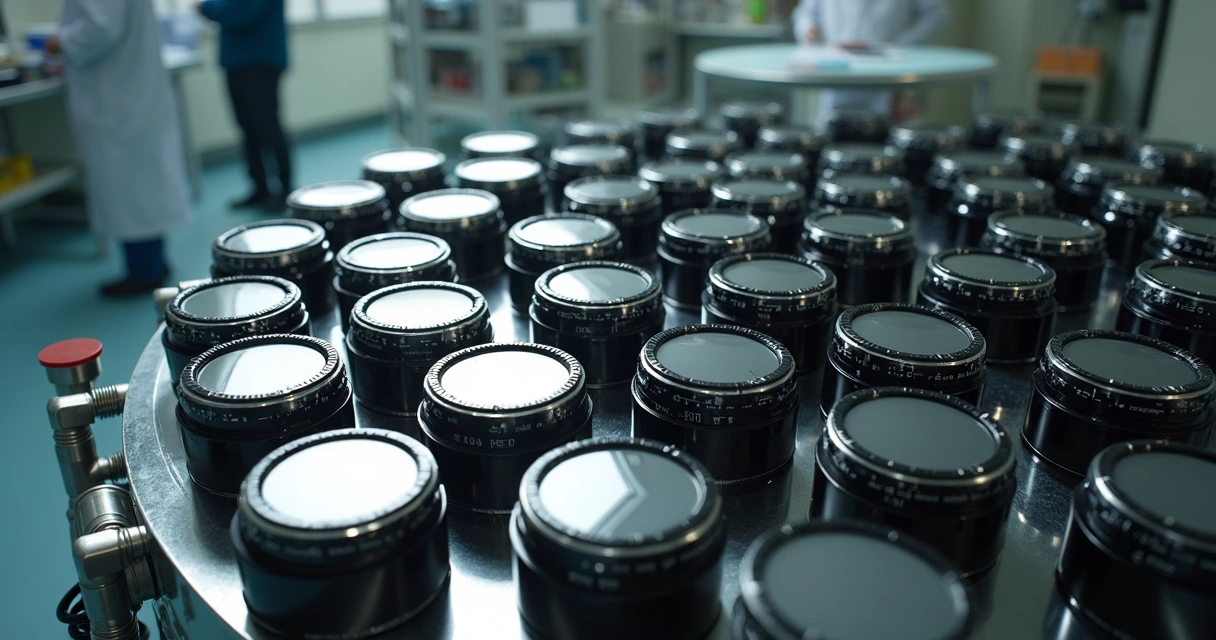 Módulo de câmeras do telescópio Plato na sala limpa