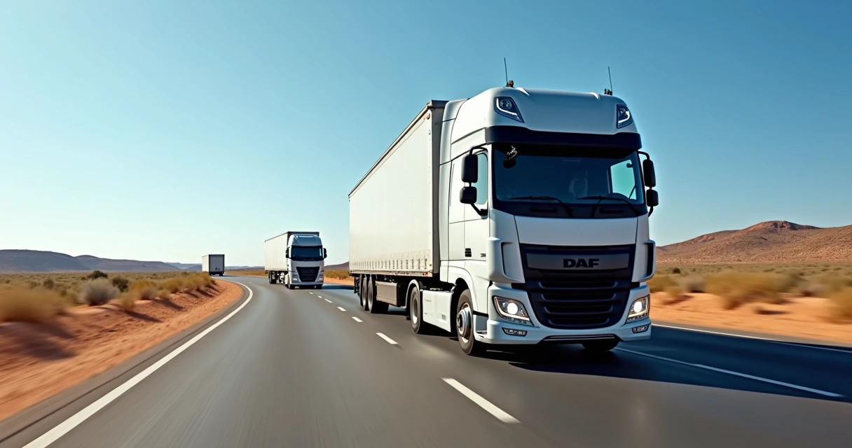 DAF XG+ cabine avançada em rodovia mexicana 