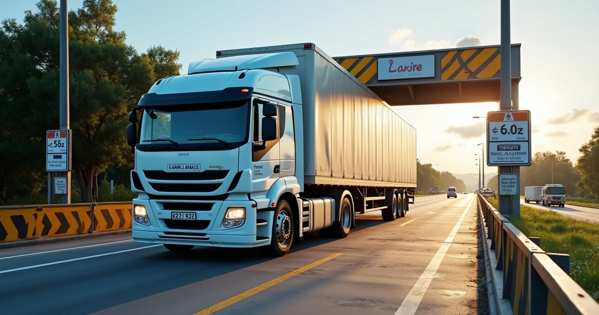 Caminhão sendo pesado em balança rodoviária 