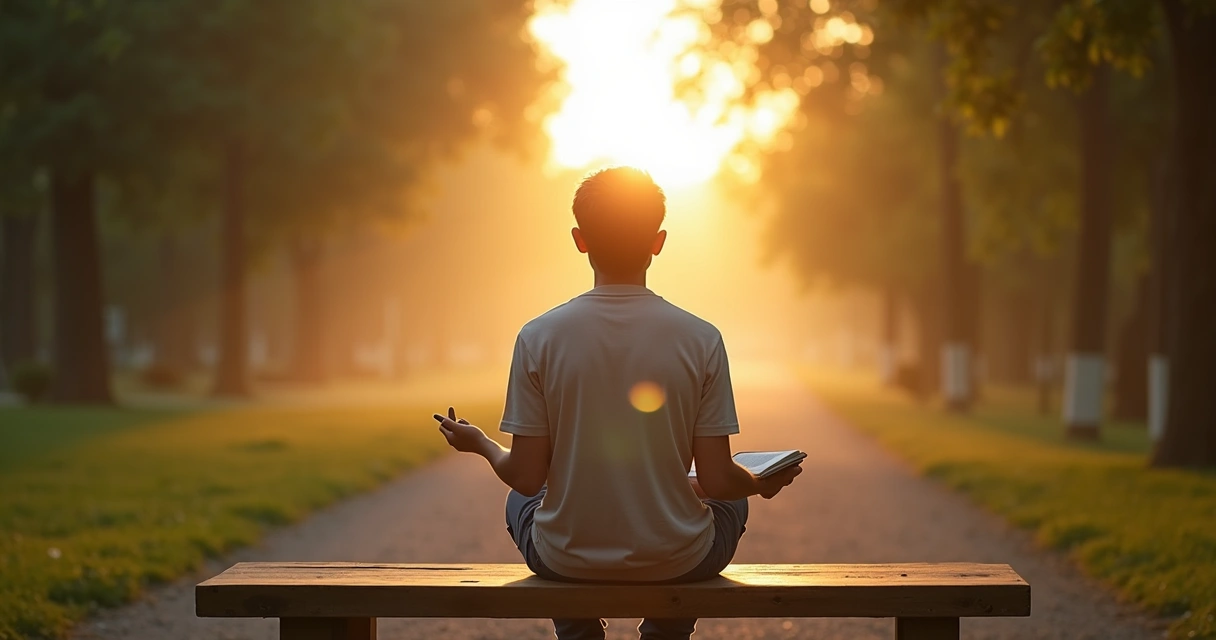 Pessoa em encruzilhada refletindo sobre o autoconhecimento 