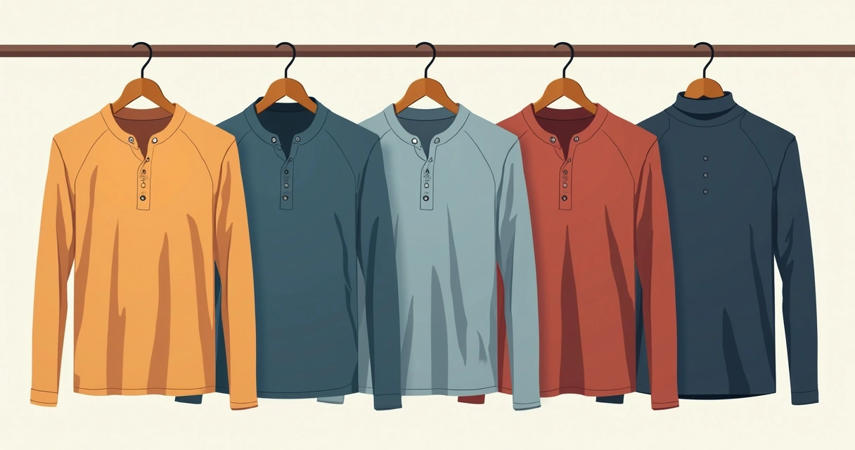 Vários modelos de camisas masculinas de diferentes cores lado a lado em cabides modernos.