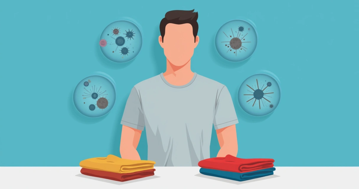 Camiseta masculina em tecido tecnológico na frente de fundo azul