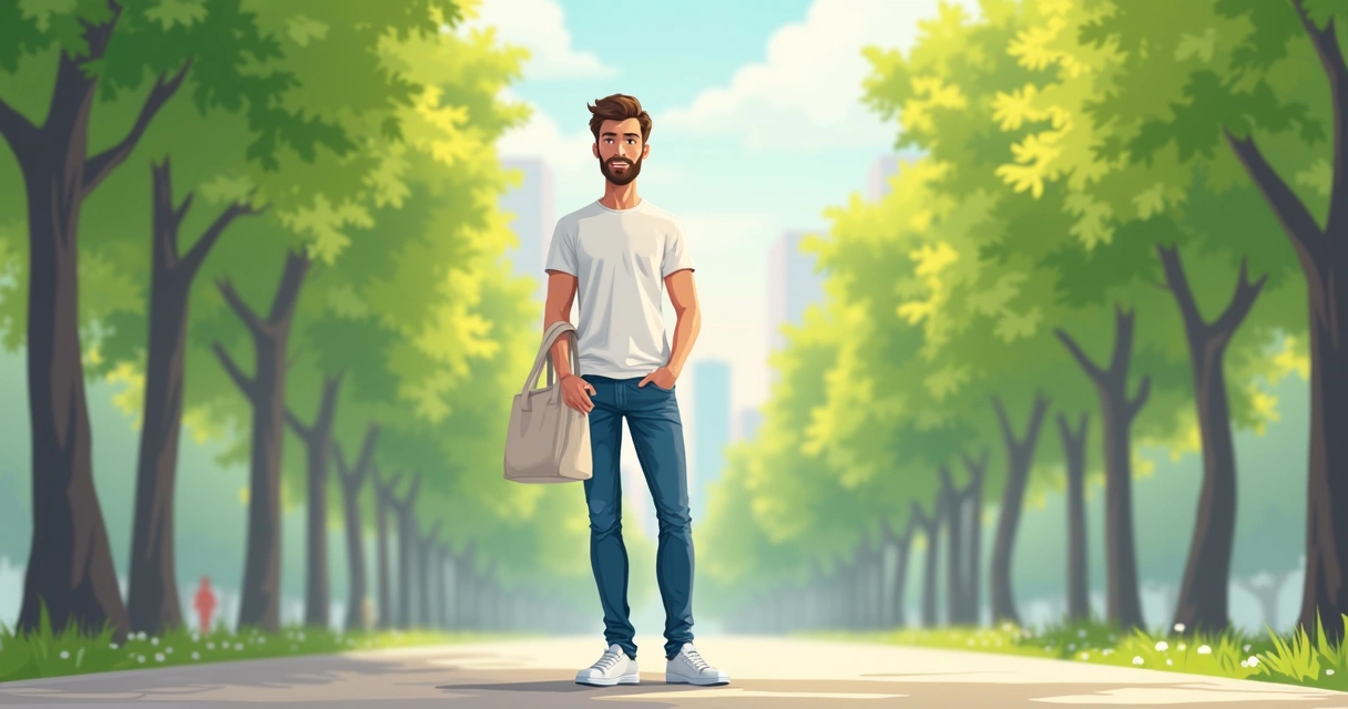 Camiseta branca ajustada combinada com jeans, visual casual para homem jovem