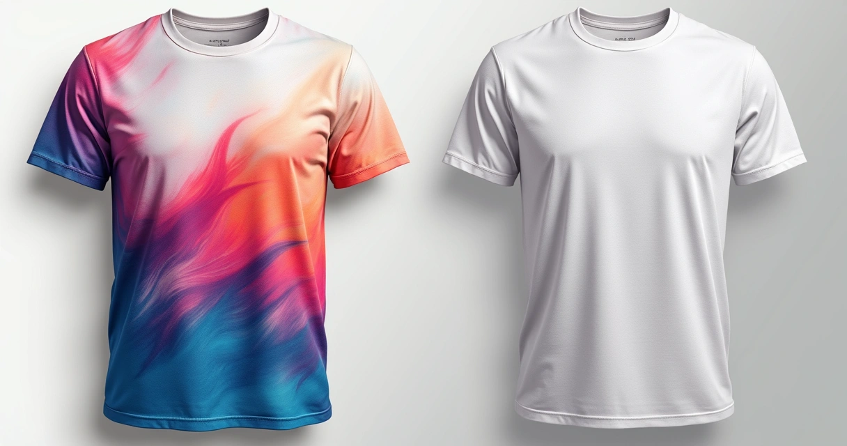 Camiseta branca personalizada com estampa colorida e detalhada 