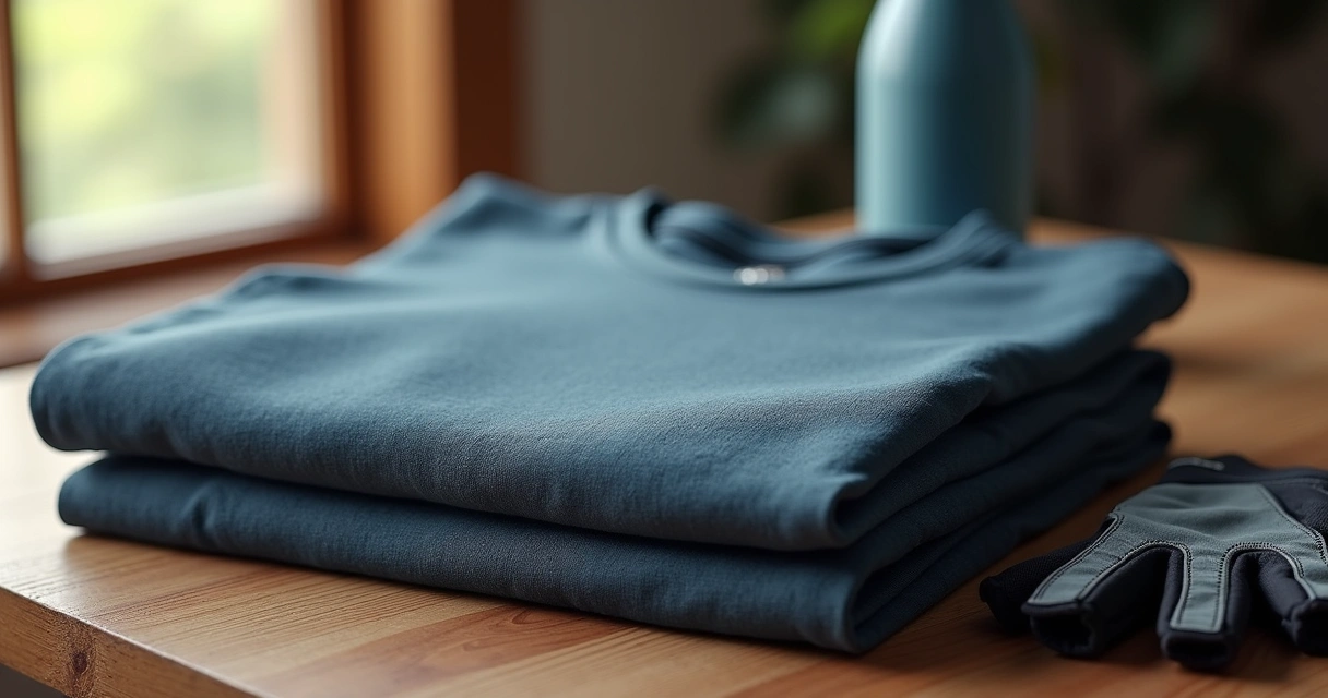 Camiseta básica masculina fitness com mistura de algodão e fibras tecnológicas