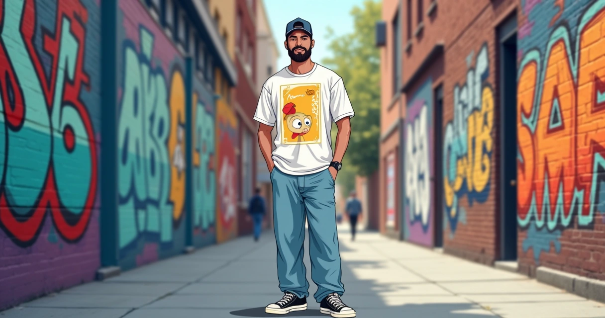 Camiseta oversized masculina streetwear