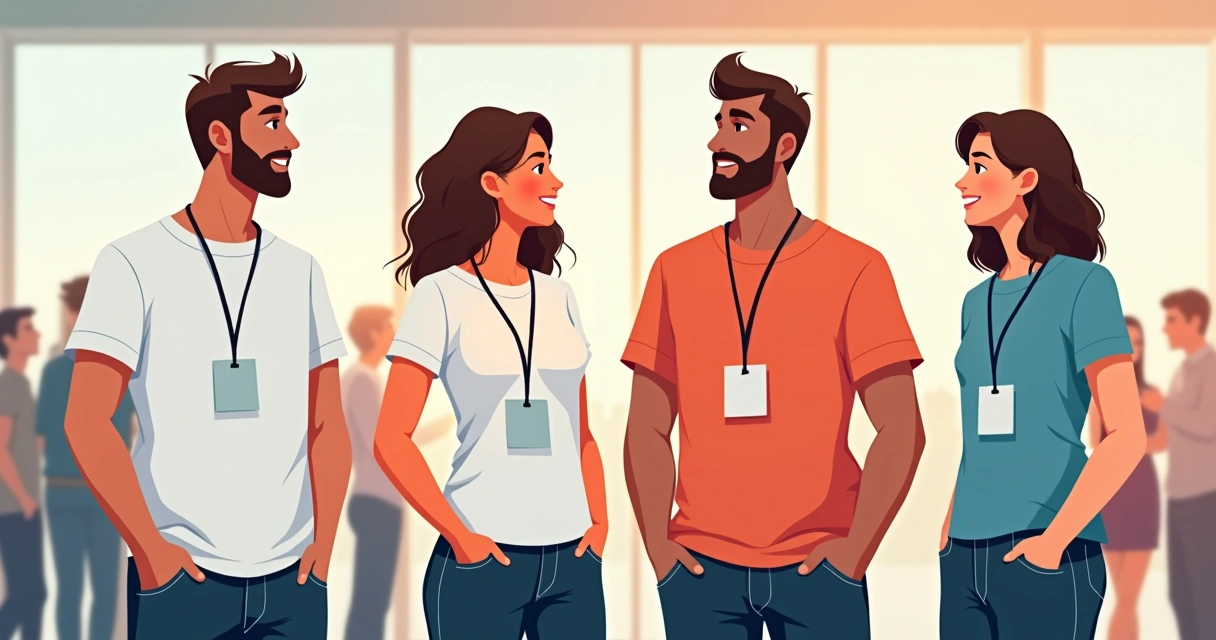 Camiseta oversized personalizada para grupo de evento