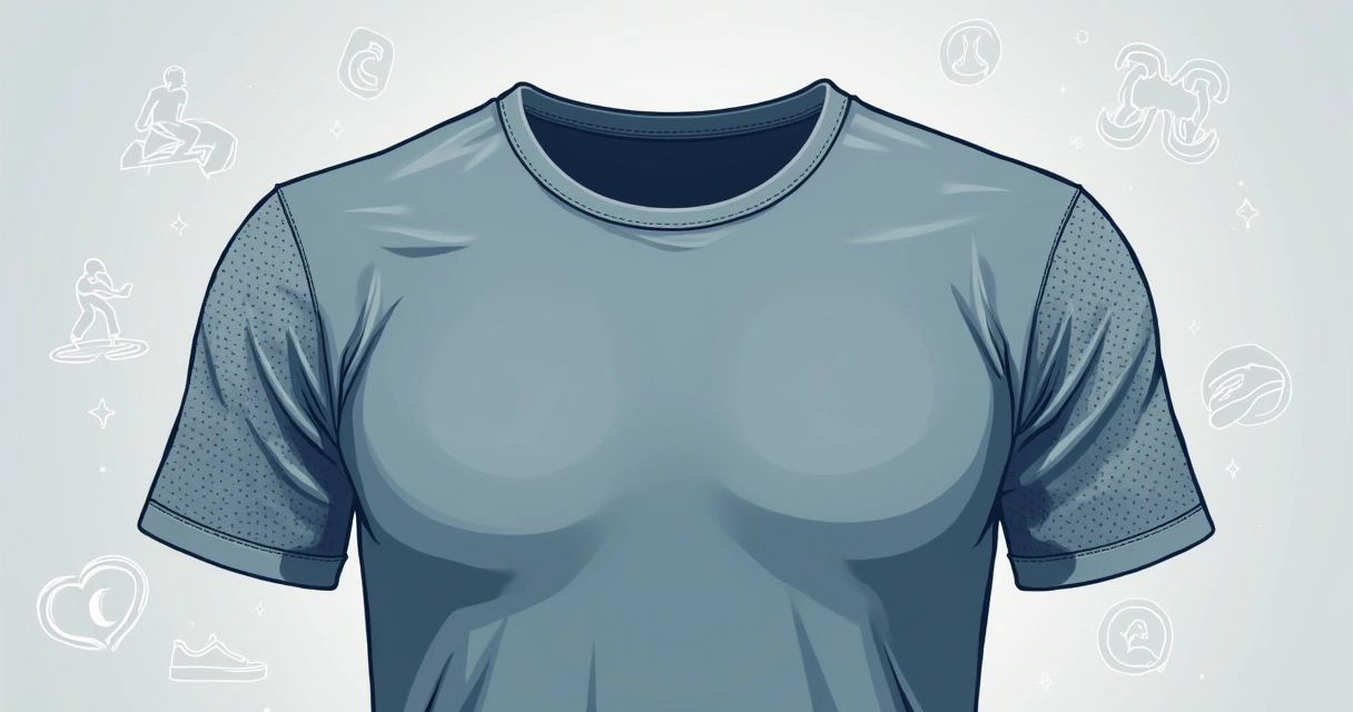 Camiseta técnica em poliéster e elastano vista de perto mostrando textura do tecido