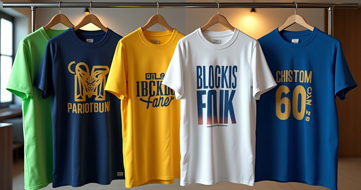 Camisetas personalizadas para Copa em cores variadas e estilos modernos