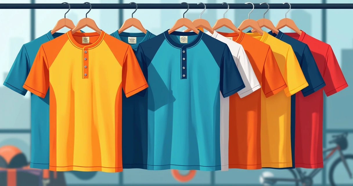 Camisetas esportivas masculinas coloridas e personalizadas