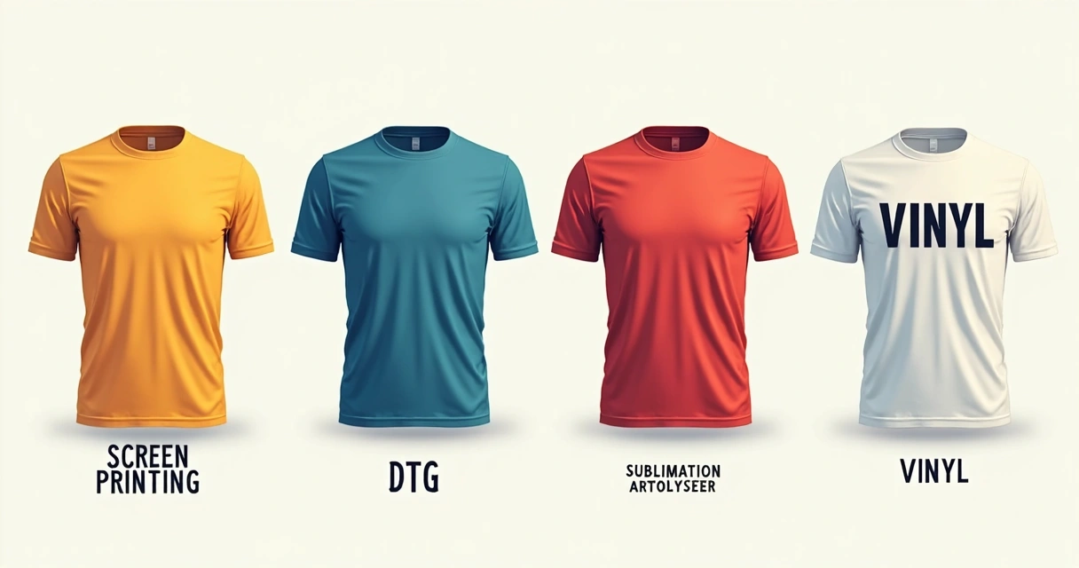 Modelos de camisetas personalizadas com diferentes técnicas de estampa 