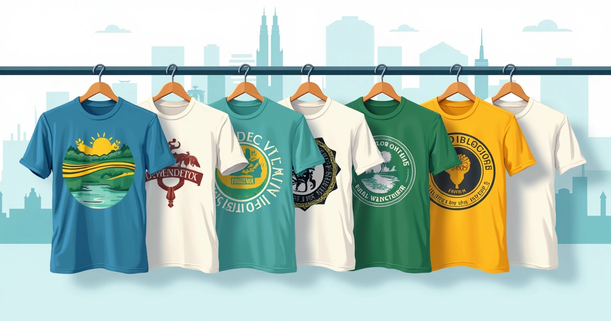 Camisetas personalizadas com temas regionais de Presidente Prudente 