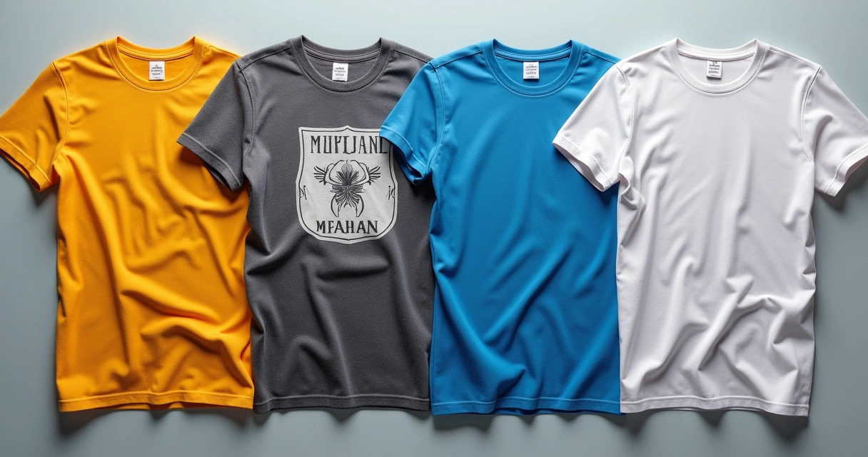 Camisetas personalizadas lado a lado mostrando técnicas de estampa diferentes 