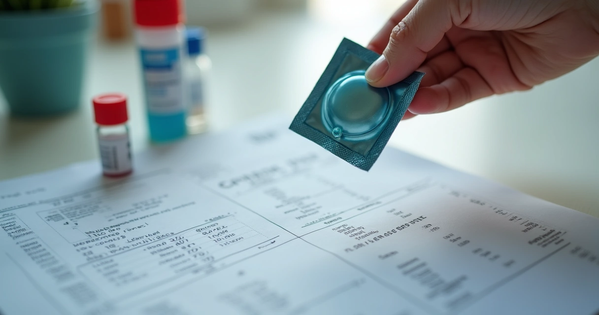 Prevenção ISTs usando camisinha e exame de sangue 