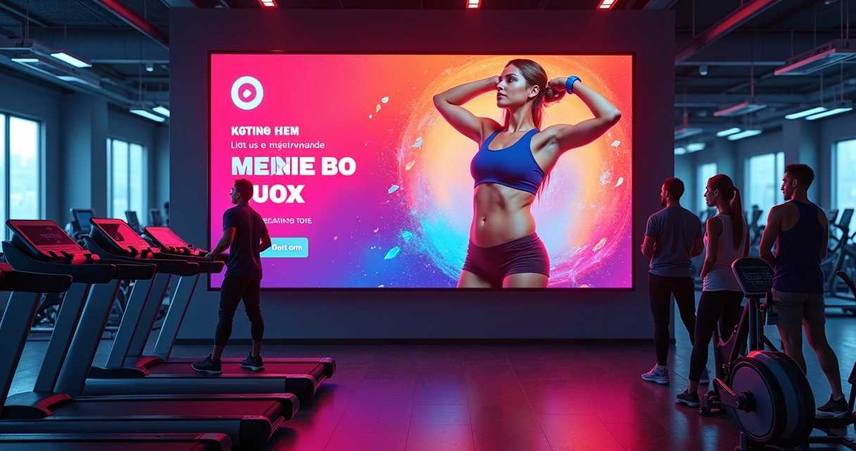 Campanha digital criativa em painel indoor 