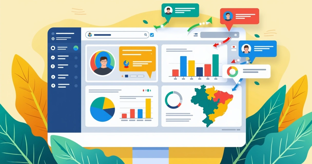 Anúncio digital sendo impulsionado para públicos segmentados 