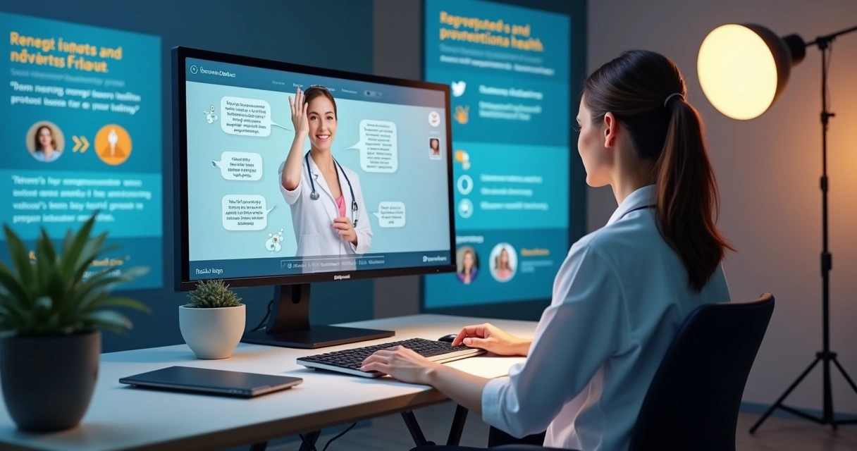 Campanha digital mostrando informação sobre tratamento de varizes 