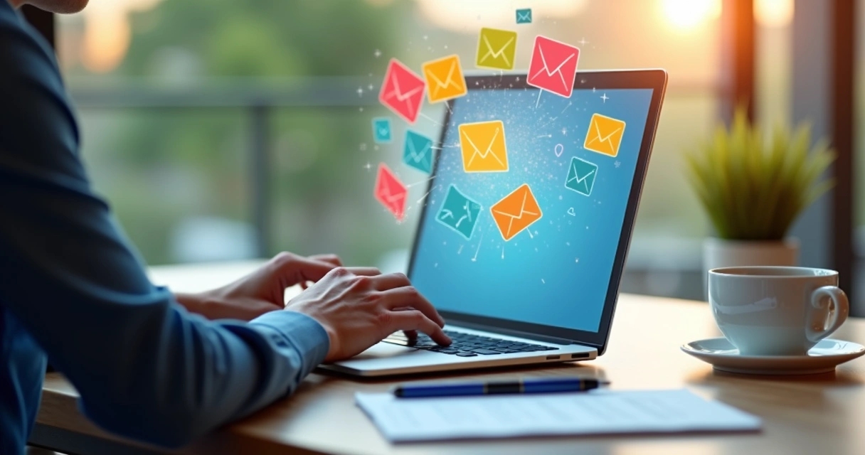 Envio de e-mails de marketing em ambiente de trabalho 