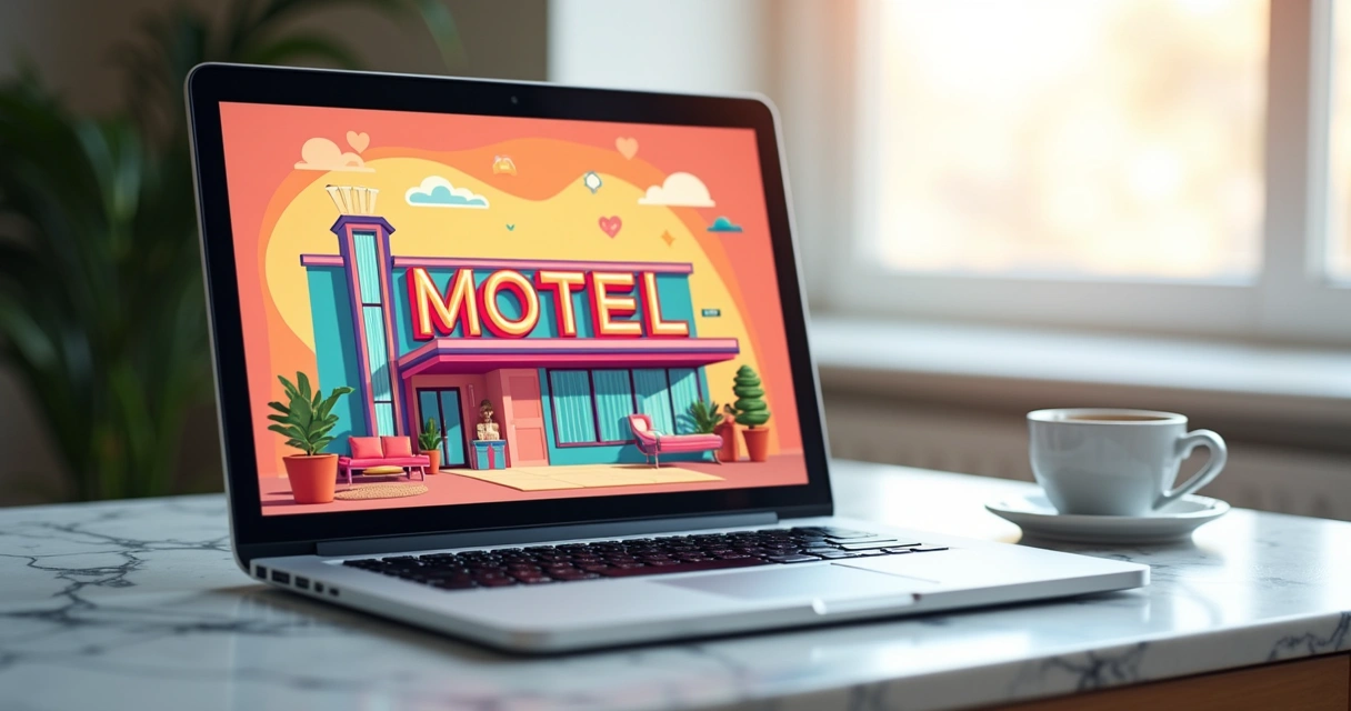 E-mail marketing criativo sendo aberto em notebook 