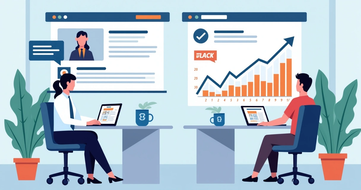 Simulação de campanha B2B no LinkedIn, mostrando anúncio e resultado de leads 