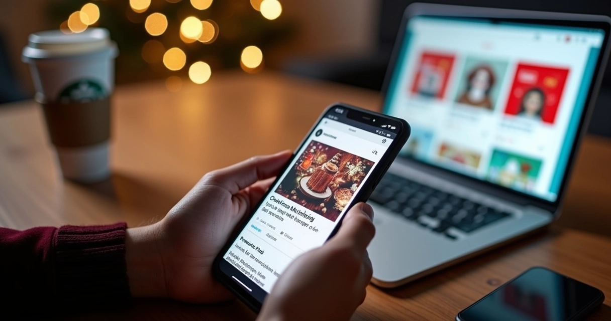 Campanha digital de fim de ano em redes sociais 
