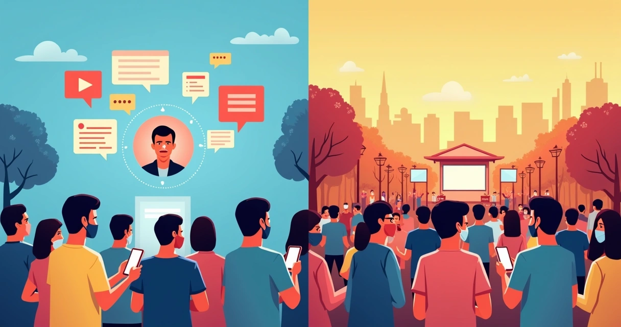 Representação gráfica de campanha política em Belo Horizonte com ações online e offline 