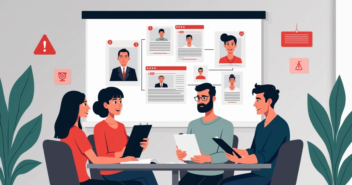 Campanha política digital trabalhando contra fake news nas redes sociais