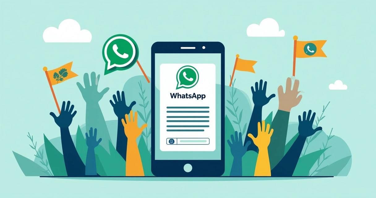 Campanha sindical divulgada pelo WhatsApp 