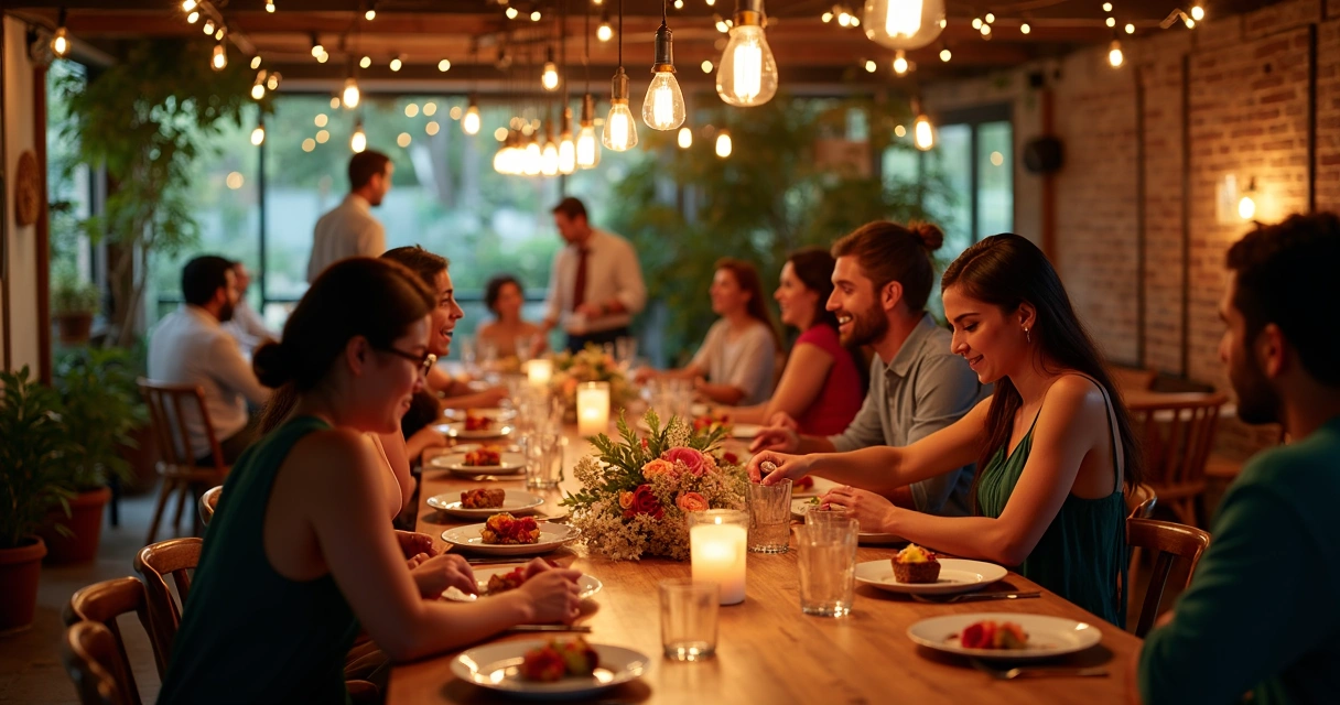 Cena de campanha de storytelling com elementos culturais locais
