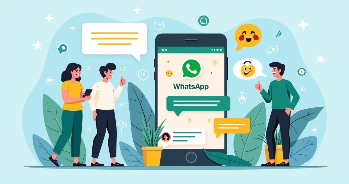 Campanha no WhatsApp com clientes respondendo felizes 