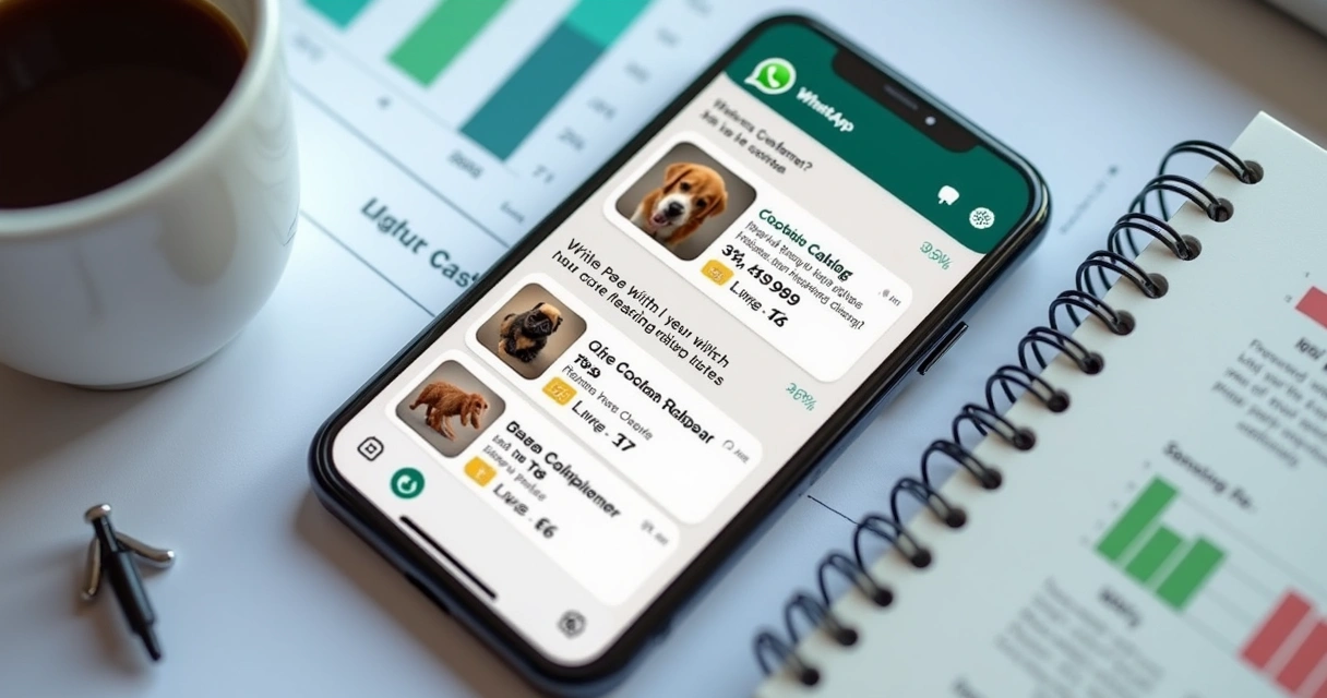Chat de campanha segmentada e catálogo de produtos no WhatsApp 