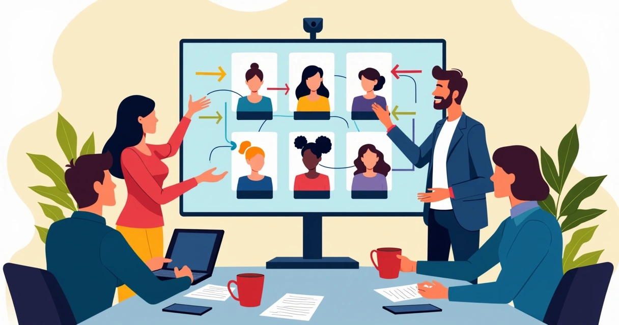 Equipe planejando campanhas digitais personalizadas para diferentes públicos 