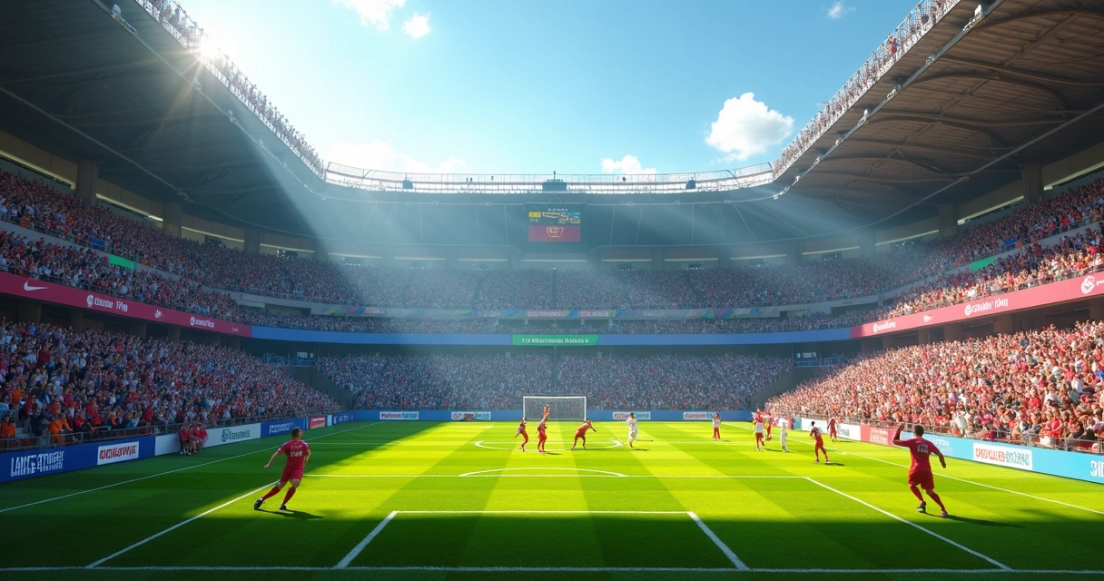 Torcida vibrando em um estádio durante partida de futebol de base 