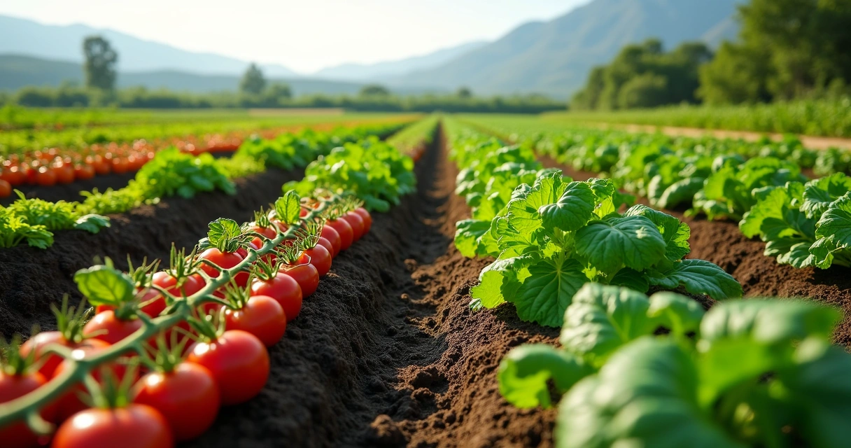 Plantação diversificada após aplicação de biofertilizante 