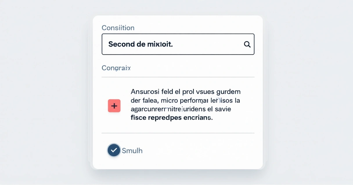 Campo de formulário com instruções claras