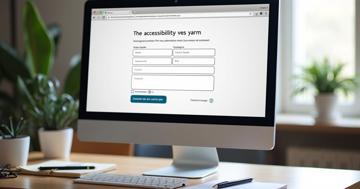 Formulário digital acessível com campos bem descritos 