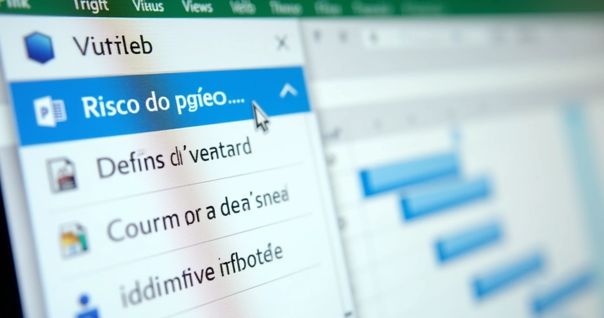 Campo personalizado sendo editado no MS Project 