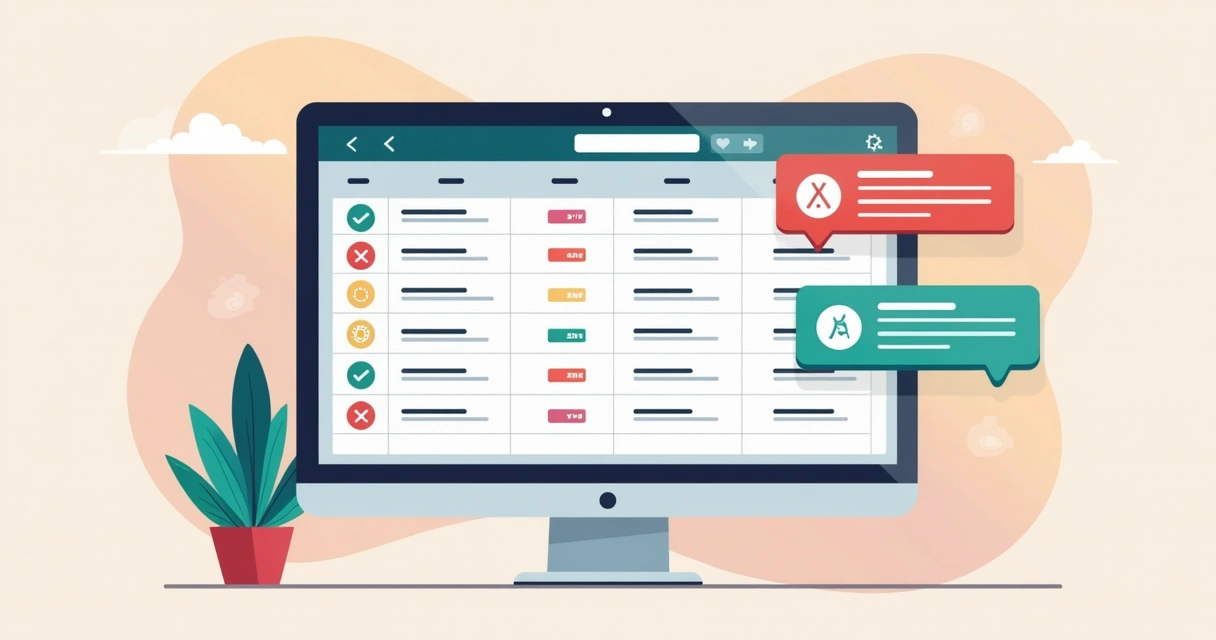 Tela de um projeto com várias colunas e ícones coloridos representando campos personalizados