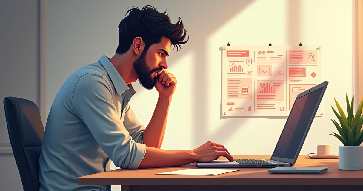 Cliente analisando tela de cancelamento em plataforma digital, com gráficos de perda de receita