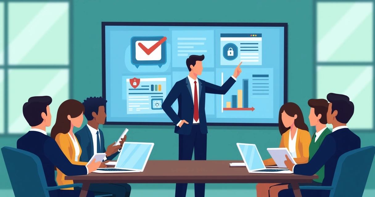 Candidato discutindo estratégias digitais com equipe em reunião.