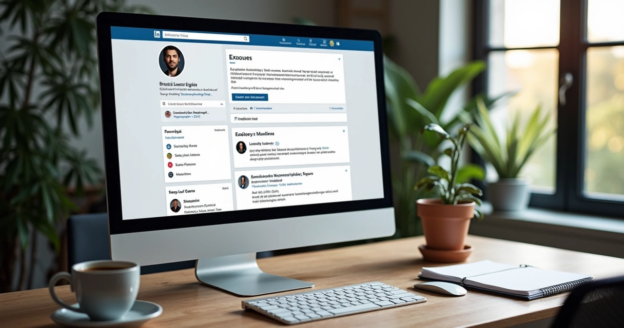 Perfil profissional de candidato brasileiro no LinkedIn em inglês