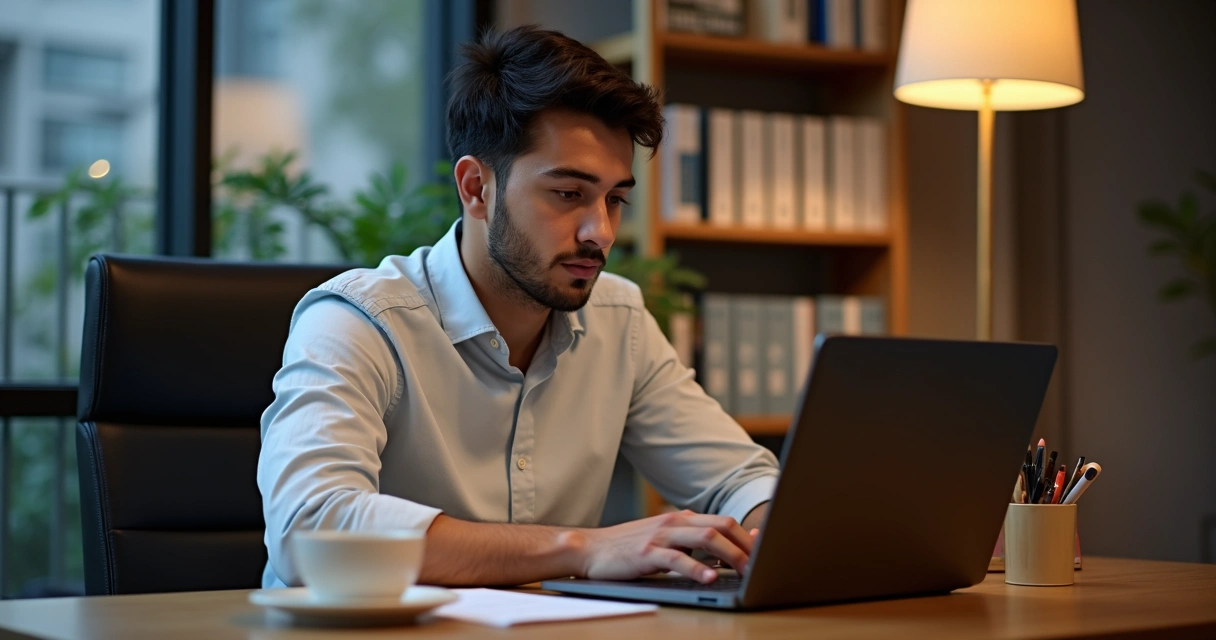 Candidato treinando respostas técnicas para entrevista em inglês