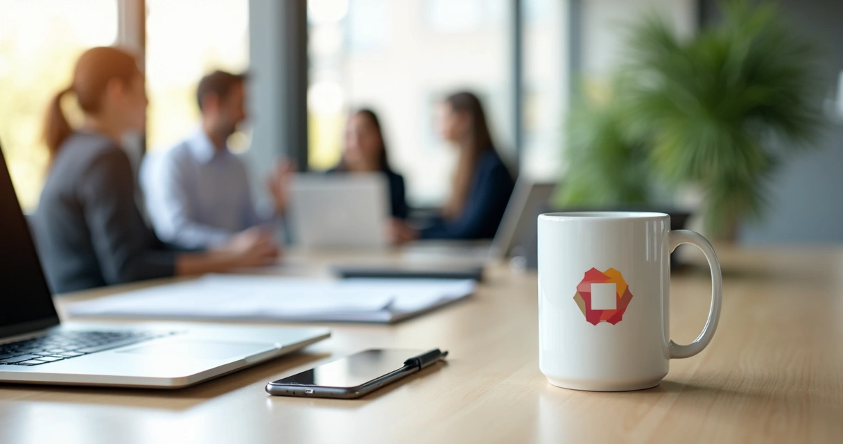 Caneca de porcelana com logo: vantagens para empresas
