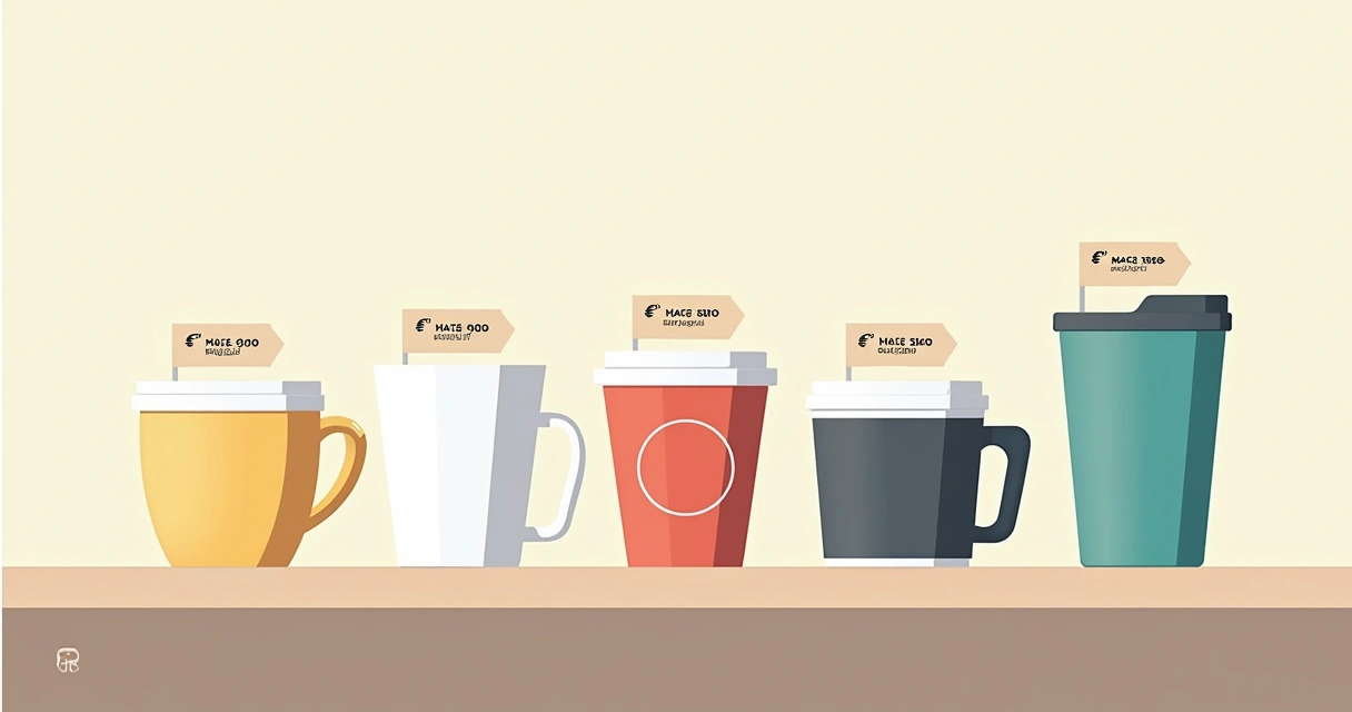 Canecas personalizadas de diferentes estilos e preços 