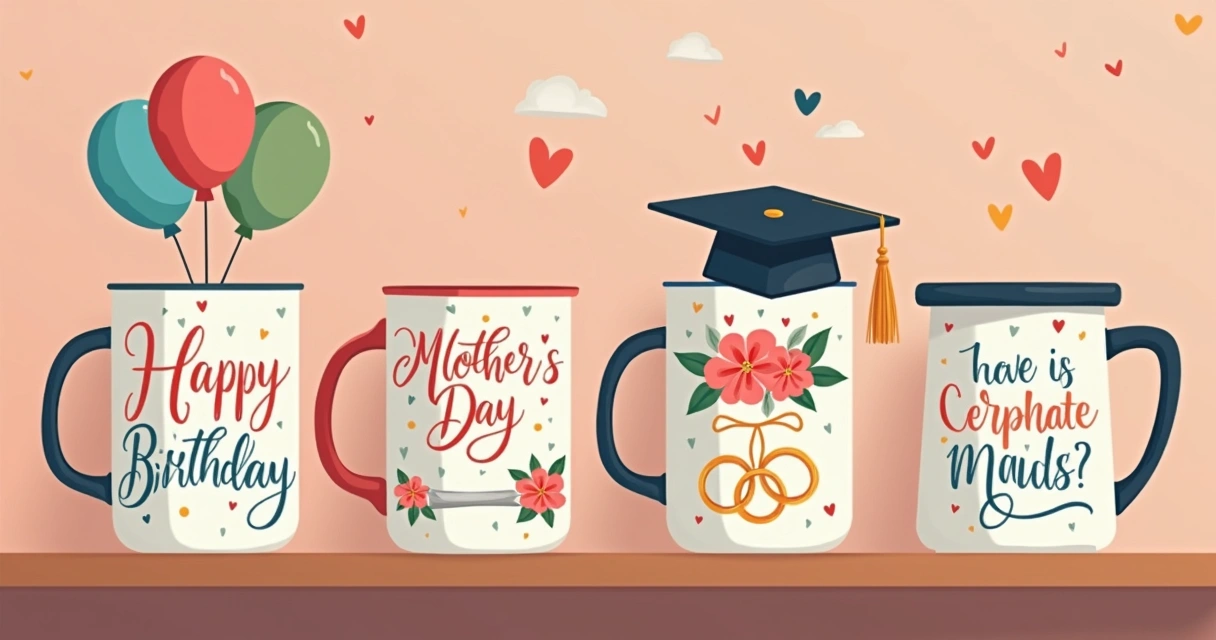 Canecas personalizadas para diferentes ocasiões 